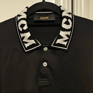 MCM Polo with jacquard collar size Medium